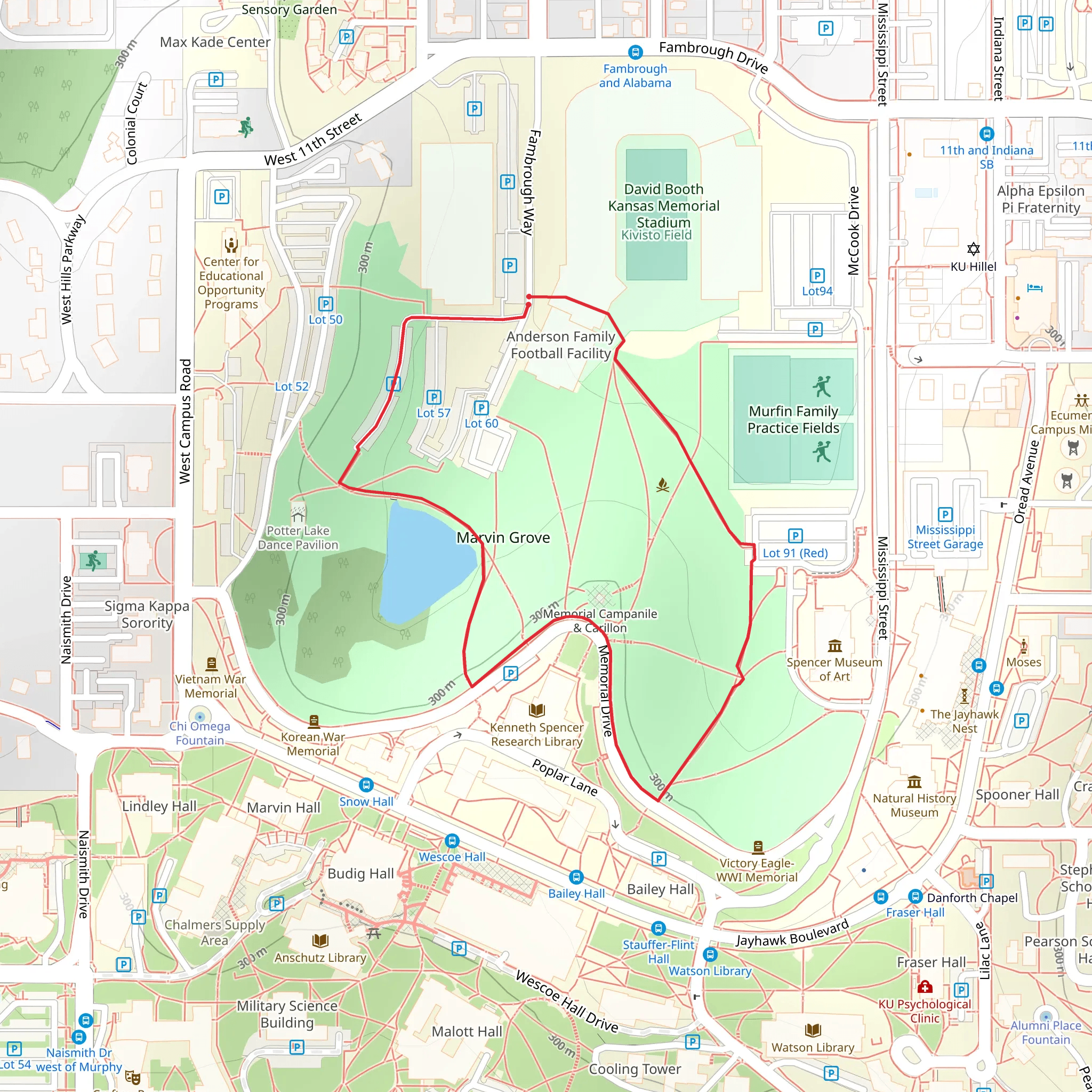 Marvin Grove Loop mobile static map