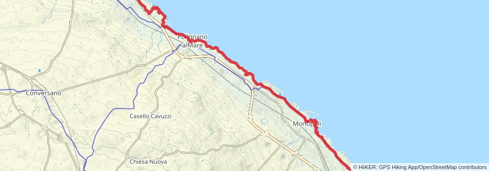 Via Francigena stage 151 Map