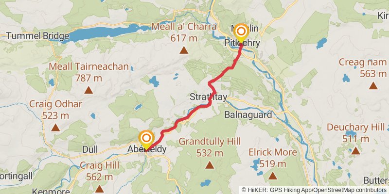 Rob Roy Way stage 7 Map