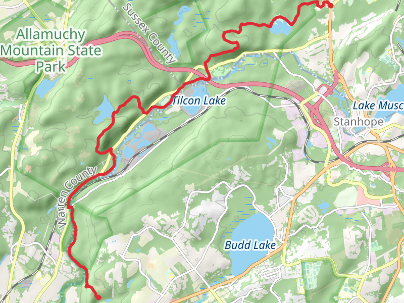 Jefferson Lake, Morris Canal and Saxton Falls via Highlands Trail