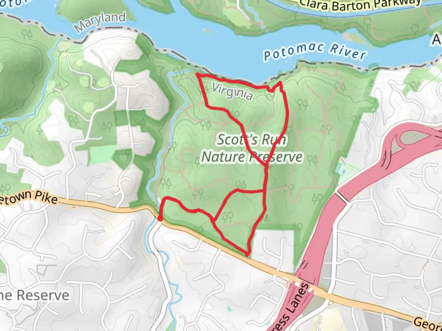 An image depicting the trail Stubblefield Falls Overlook - Oak Trail and its surrounding area.