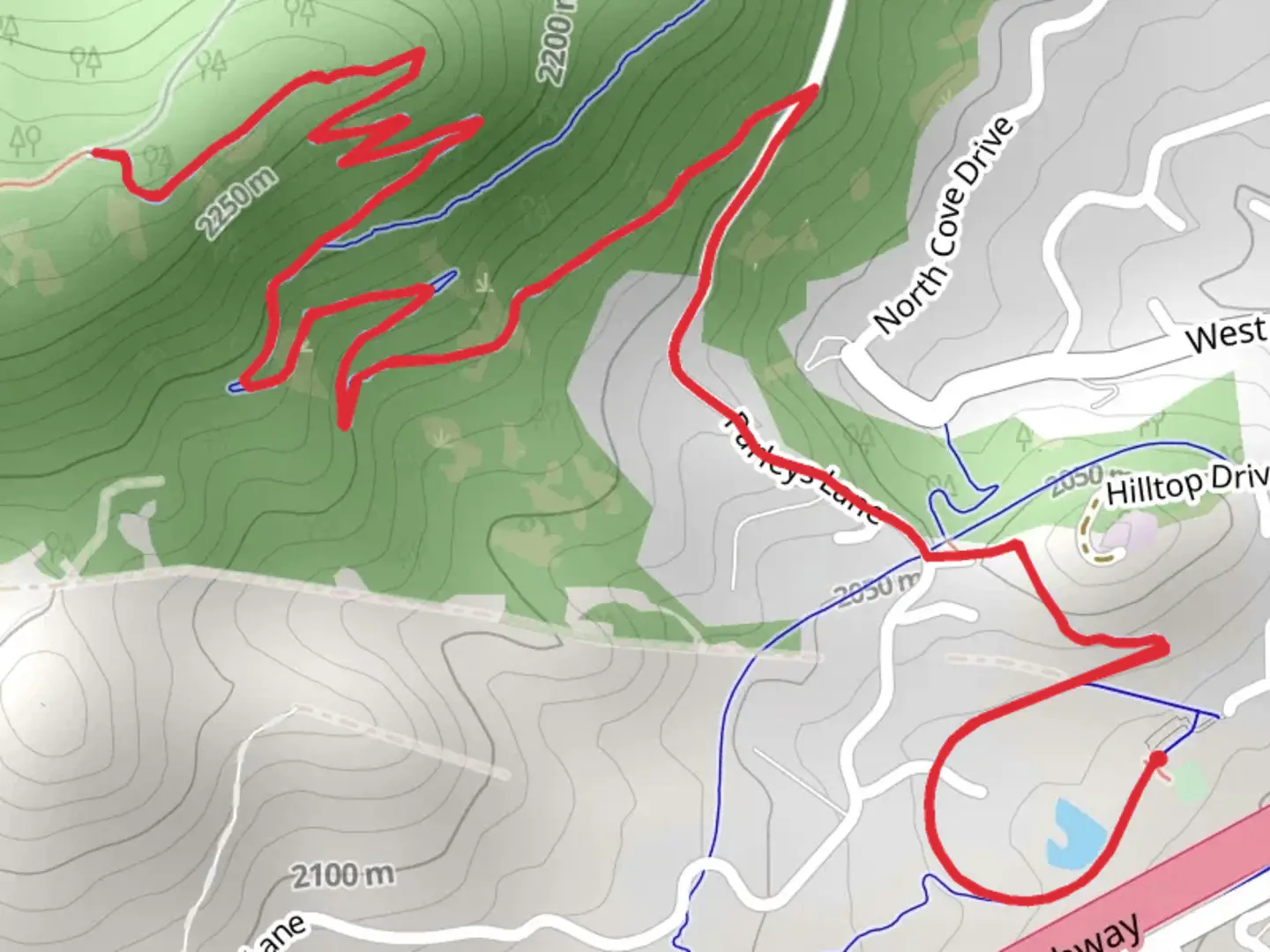 An image depicting the trail The Upper Avenues Walk and its surrounding area.