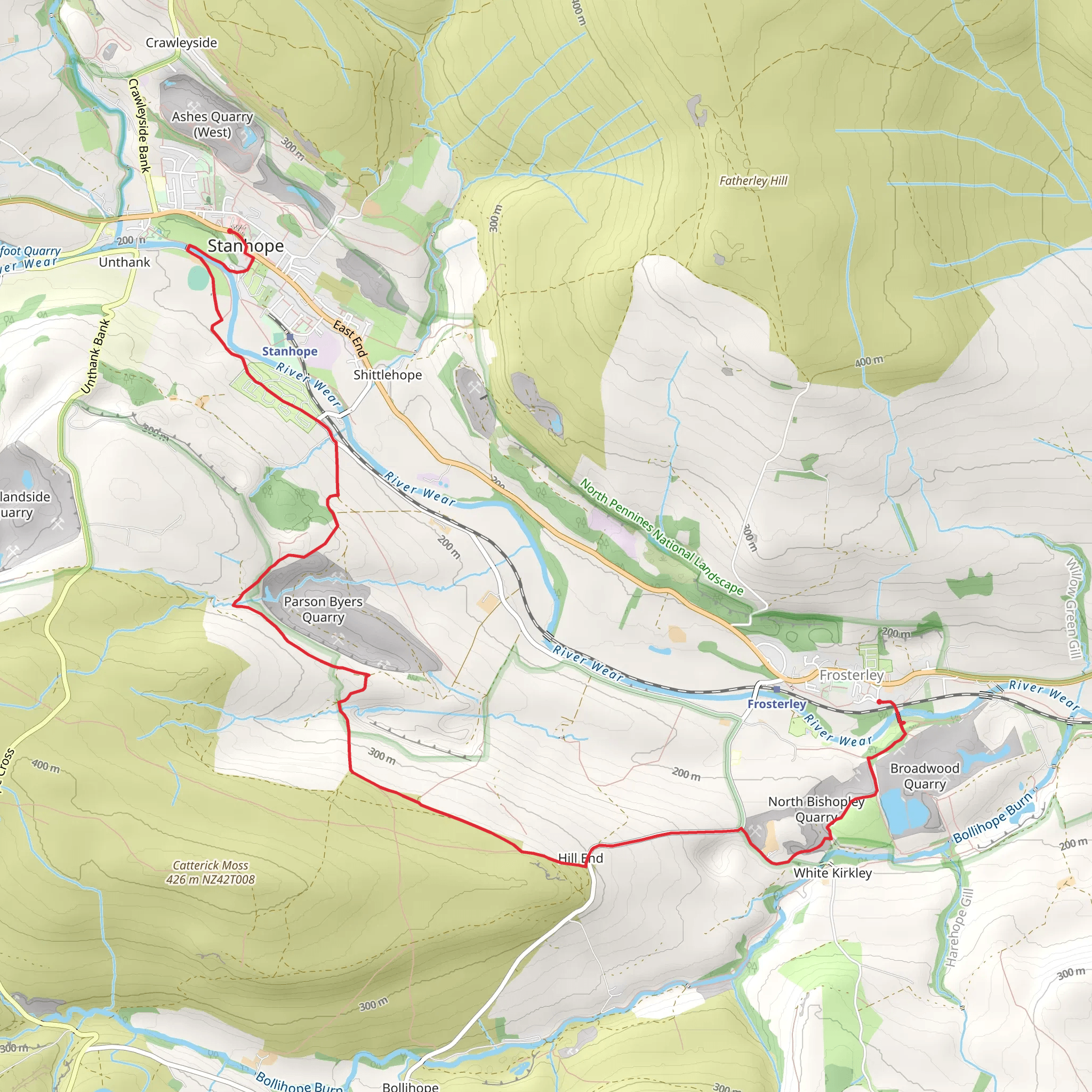 Stanhope Walk mobile static map