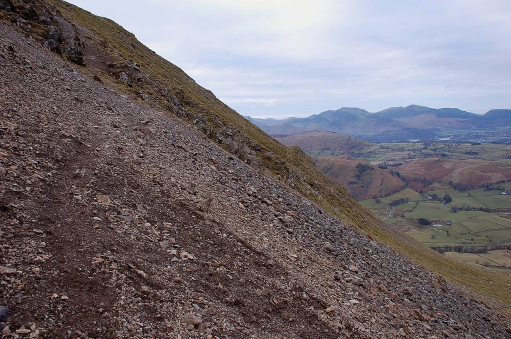 An image depicting the trail Clough Head and White Pike Peak Walk and its surrounding area.