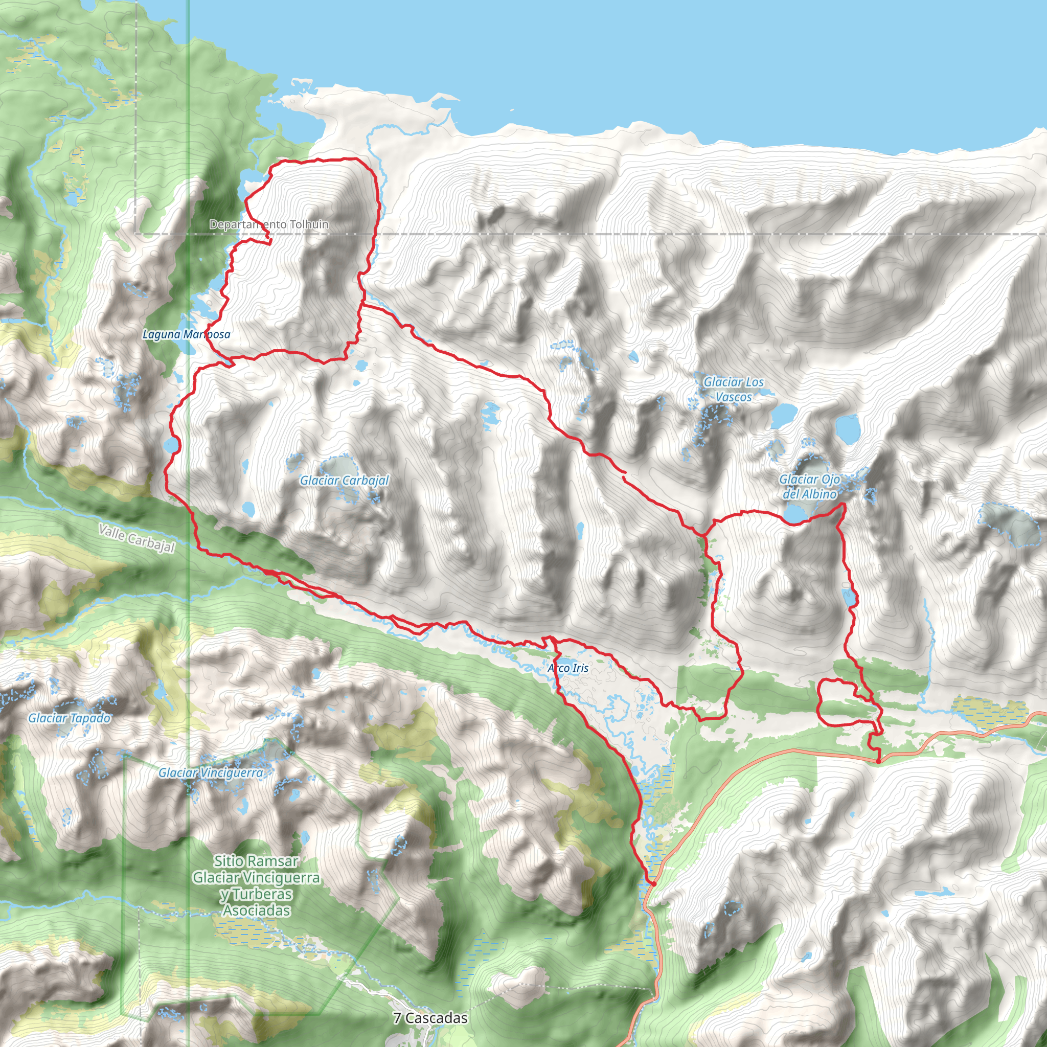 Sierra Valdivieso Circuit mobile static map