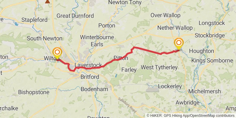 Coast to Coast - Southern England stage 8 Map