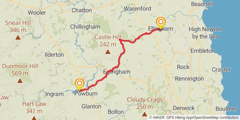 Berwick Borough Boundary Walk stage 4 Map