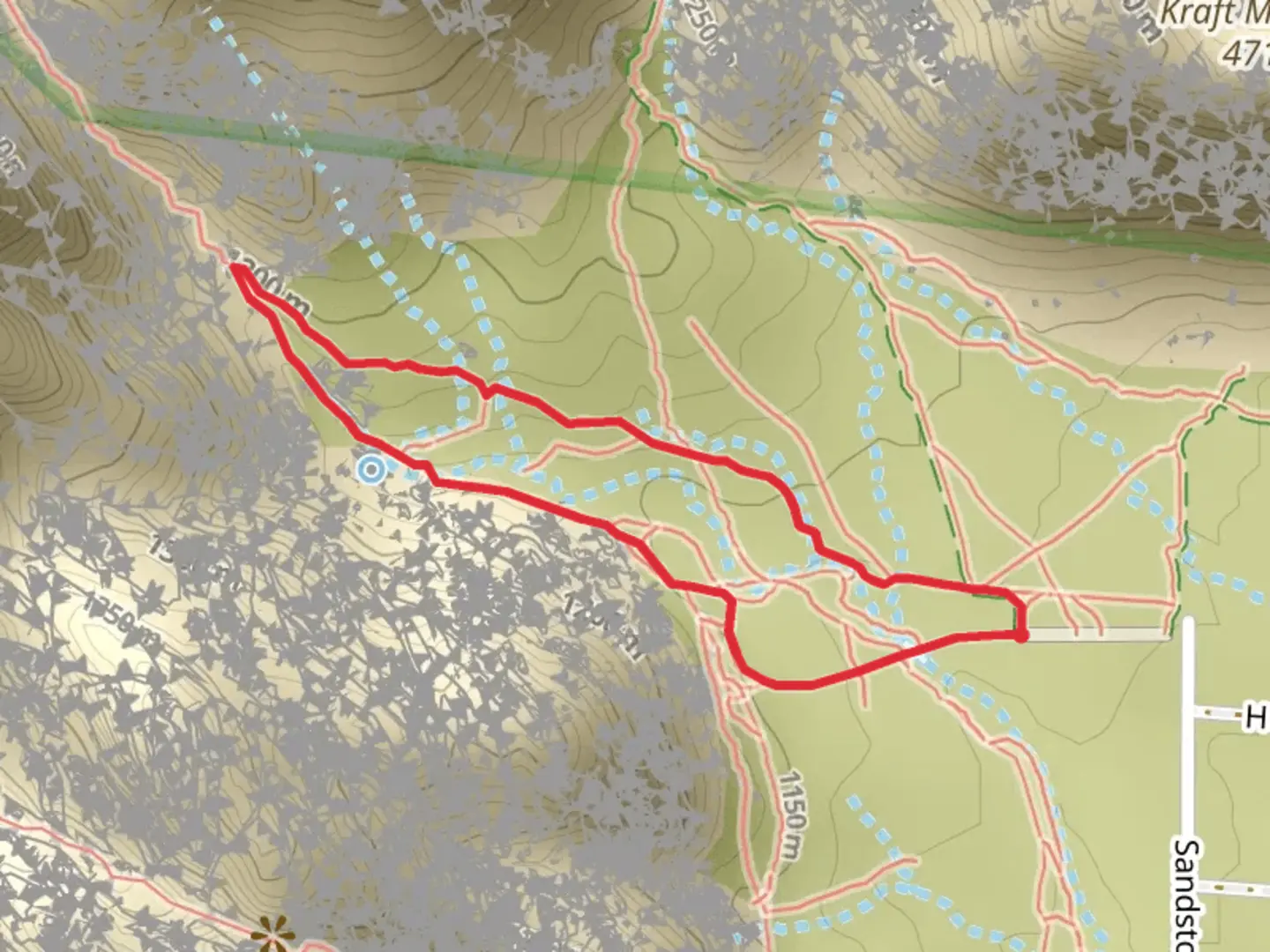 An image depicting the trail Ash Spring Loop Trail and its surrounding area.