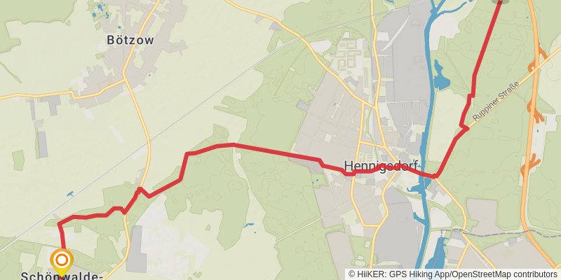66-Seen-Wanderweg stage 3 Map