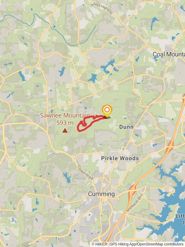 Sawnee Mountain Preserve Loop