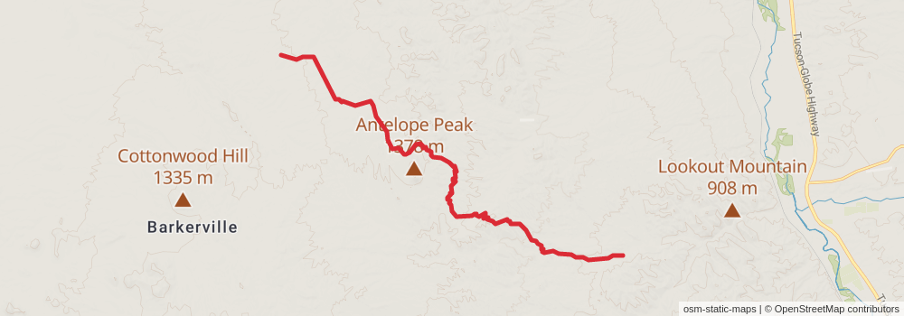 Grand Enchantment Trail stage 11 Map