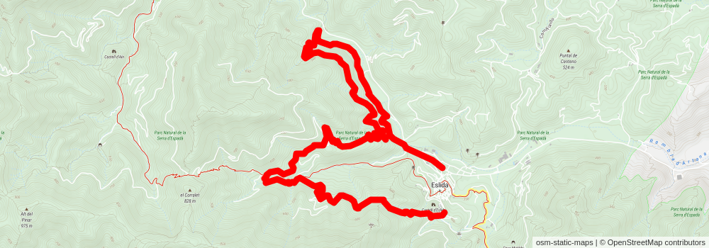 Route of the Fonts PR CV 384 stage 2 Map