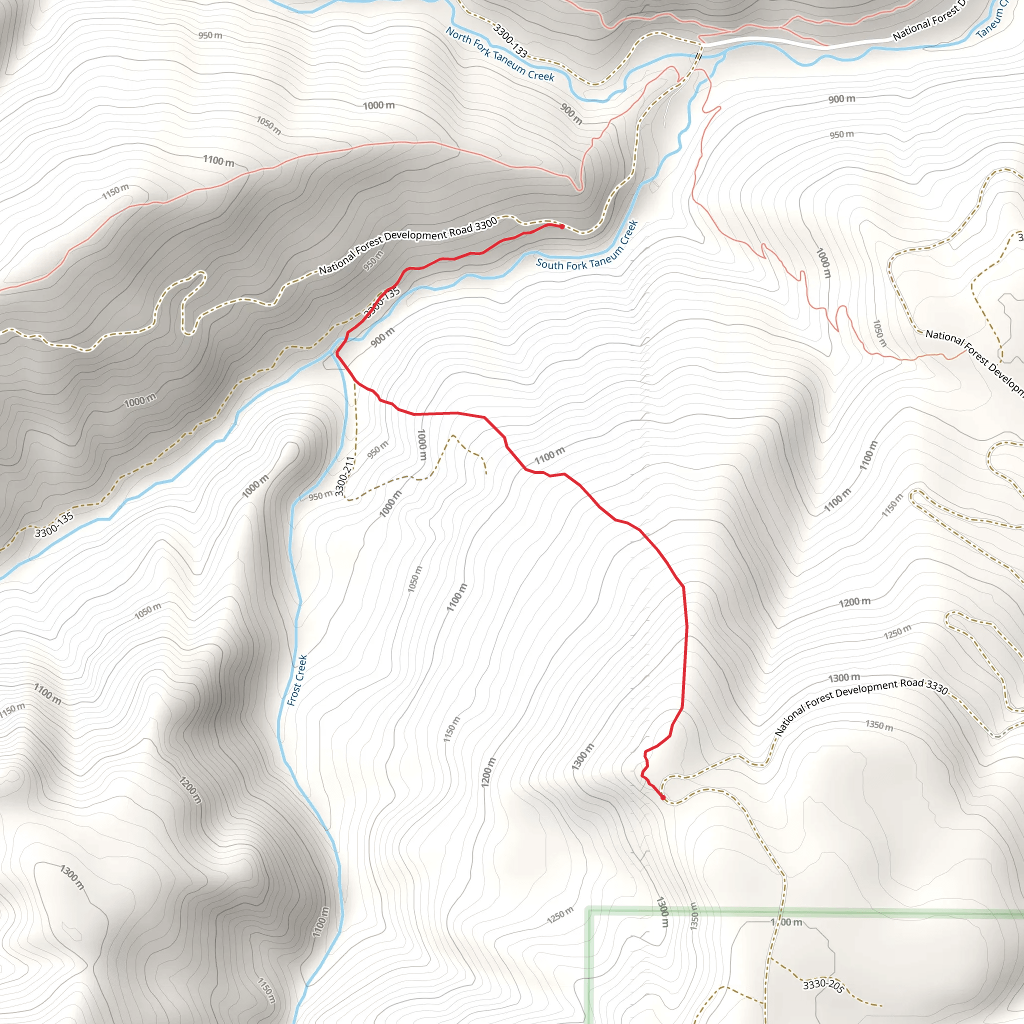 Gnat Flat Trail mobile static map
