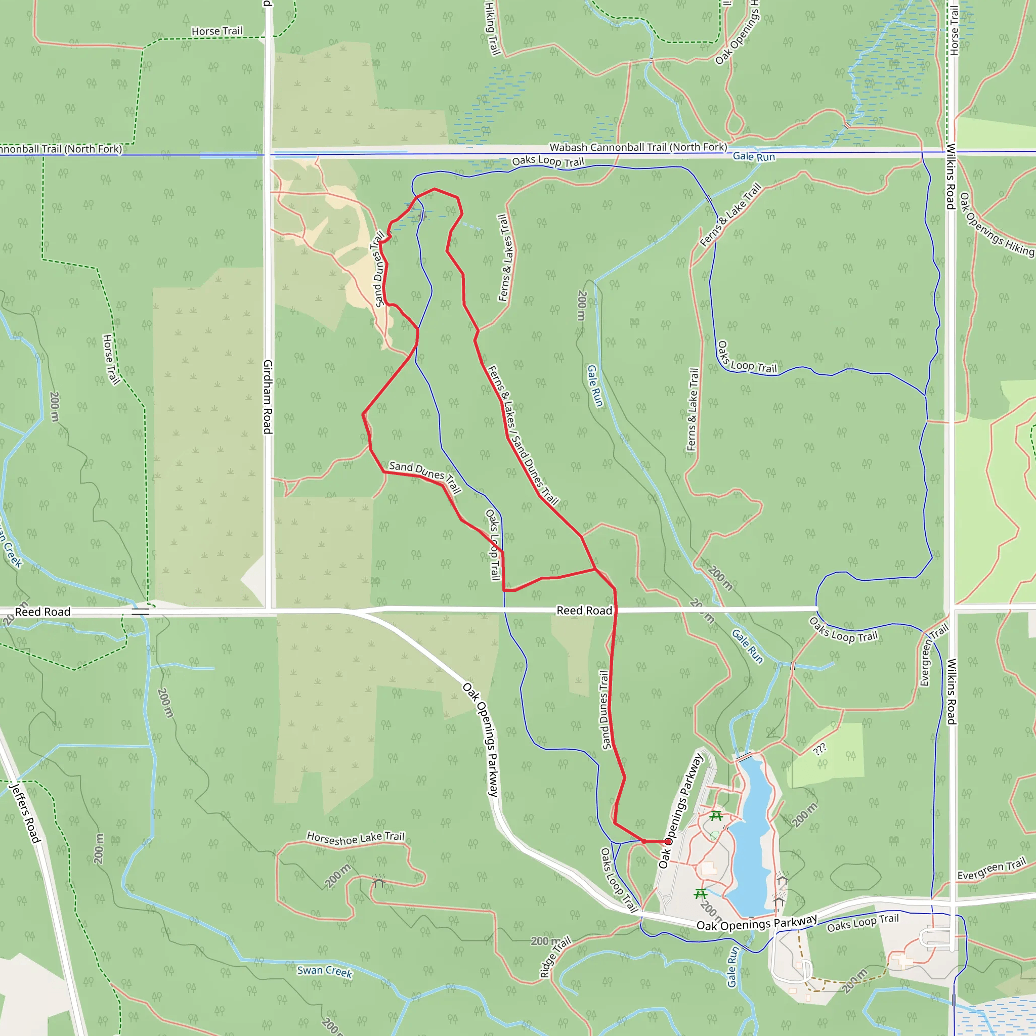 Sand Dunes Loop Trail mobile static map