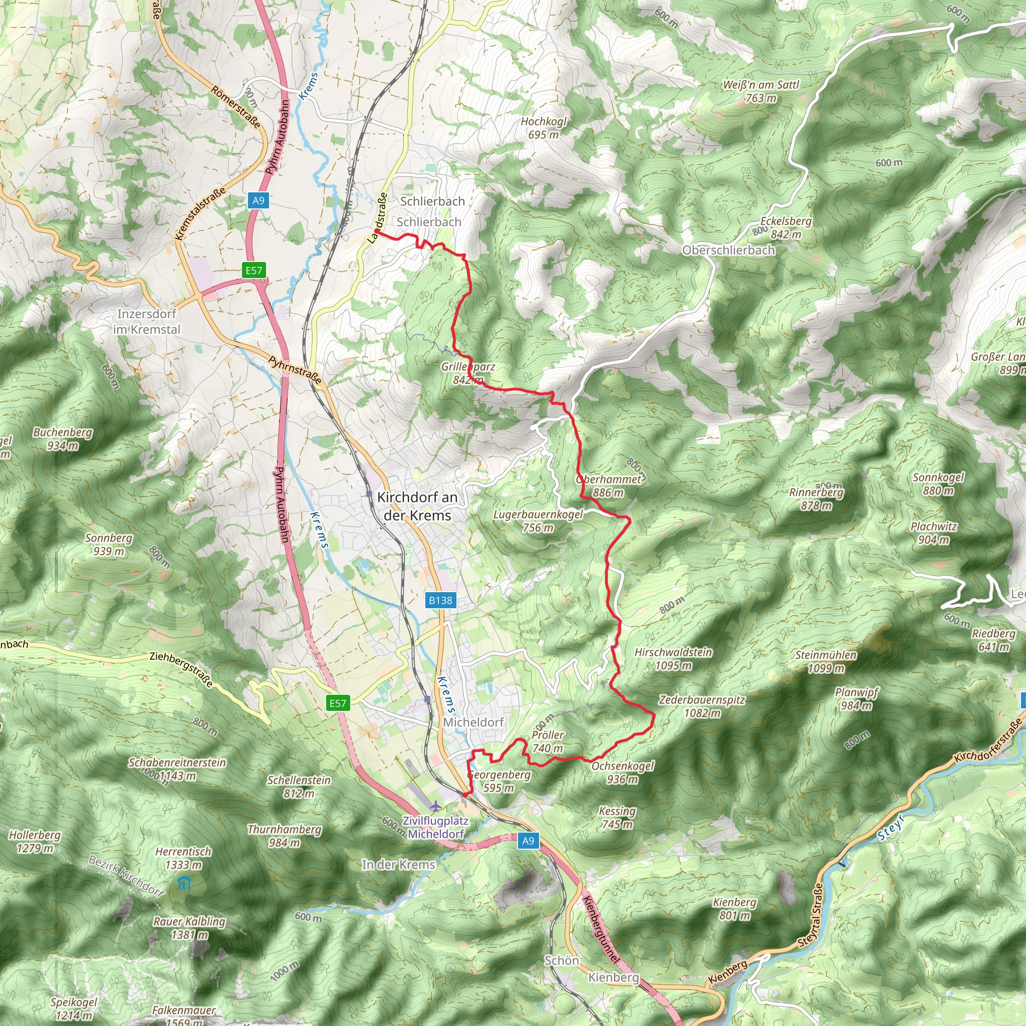 Grillenparz - Burg Altpernstein mobile static map