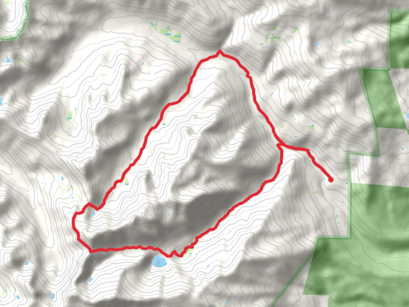 Swift Creek Trail, Bear Basin Trail and Granite Lake Trail Loop mobile static map