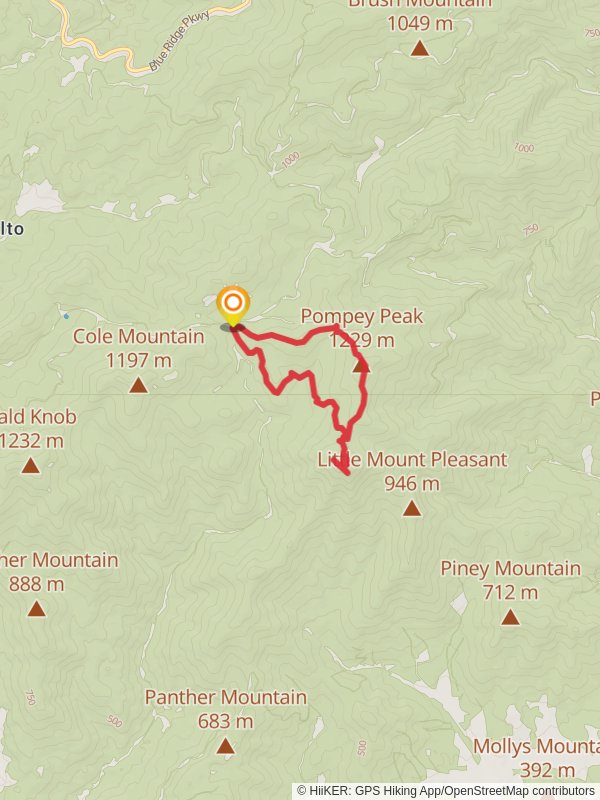 Pompey Peak - Henry Lanum Memorial Loop Trail