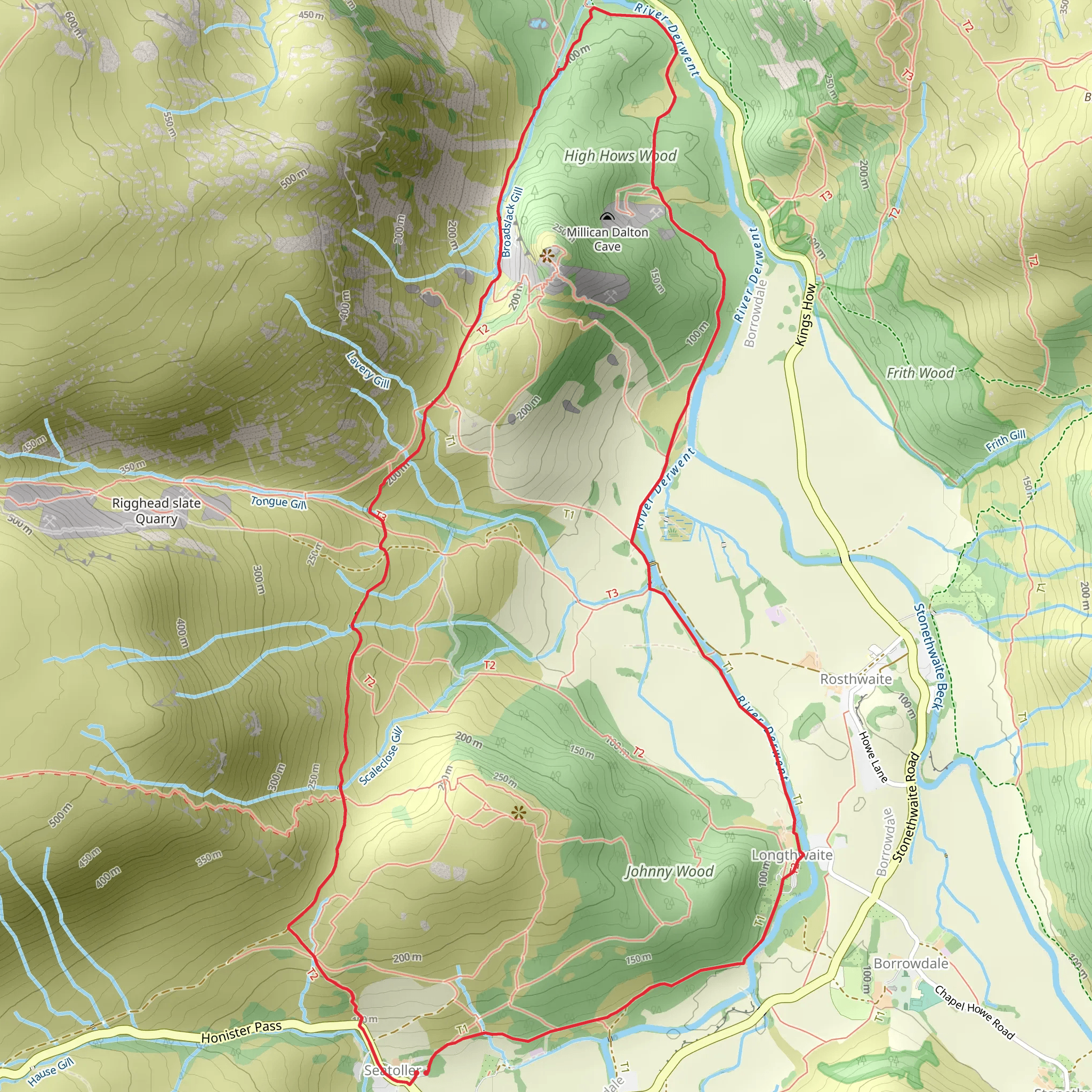Borrowdale Loop mobile static map