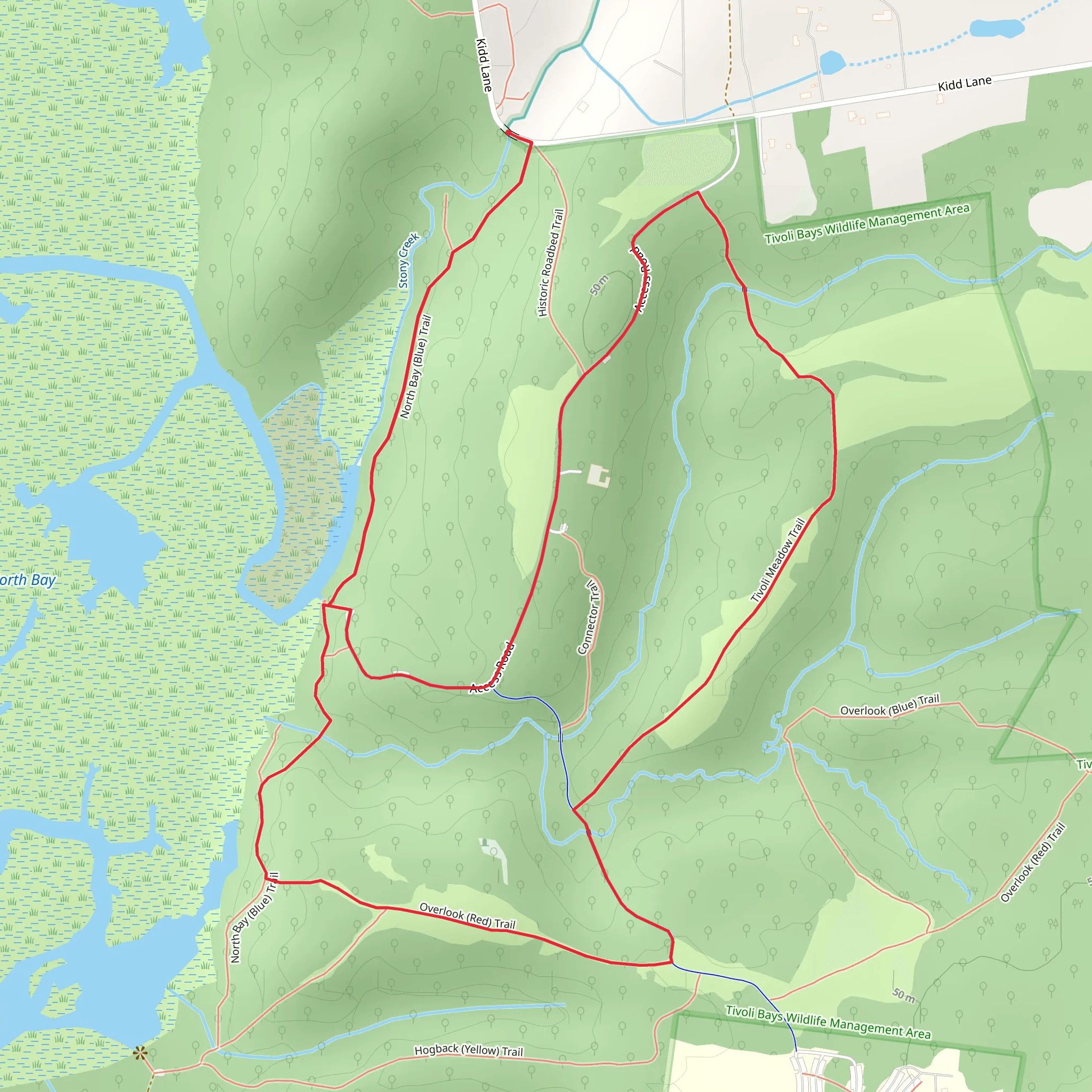 Ward Manor Cemetery Loop mobile static map