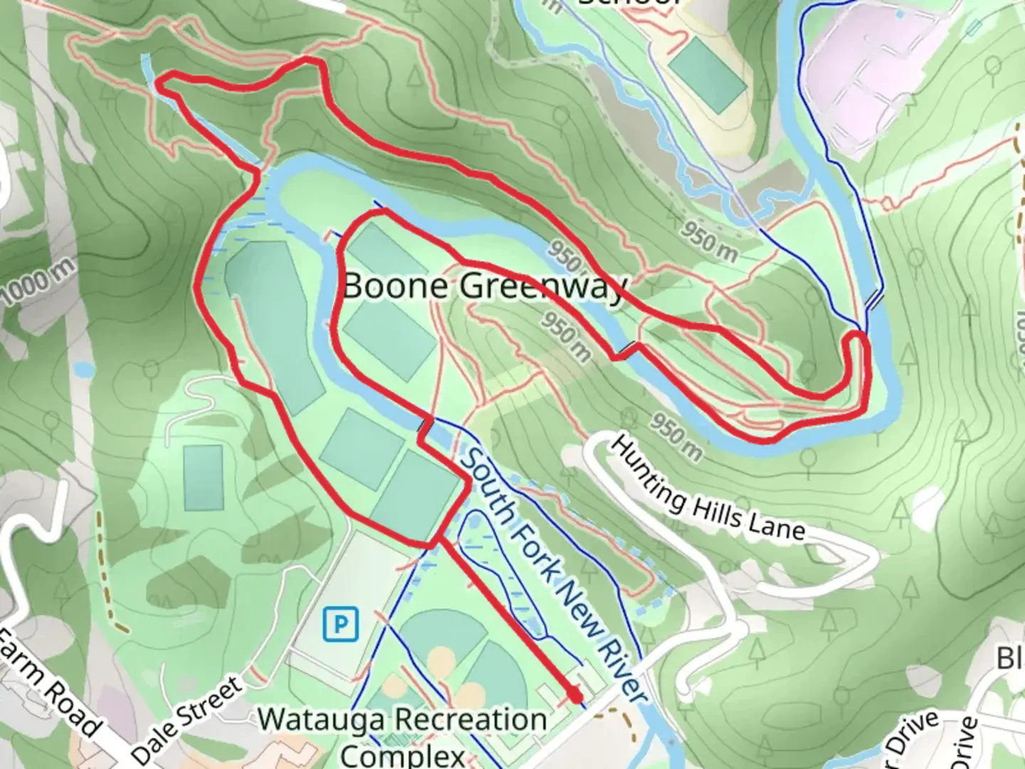 An image depicting the trail Kennedy Trails - Weaver Ridge and Greenway Connector Loop and its surrounding area.