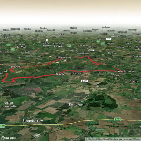 Guiting Wood, Oat Hill and Snowshill Loop via Winchcombe Way