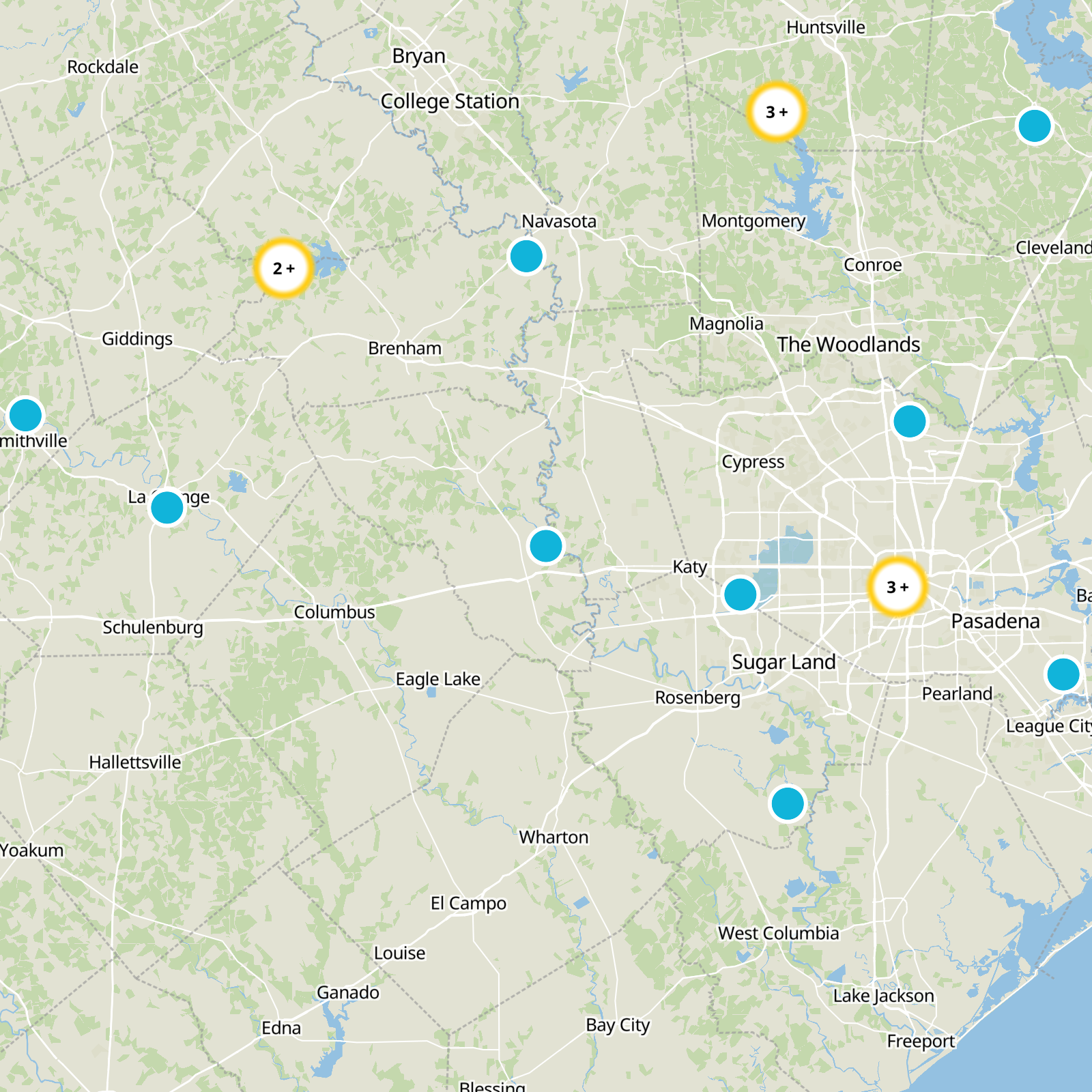 Austin County Static Map