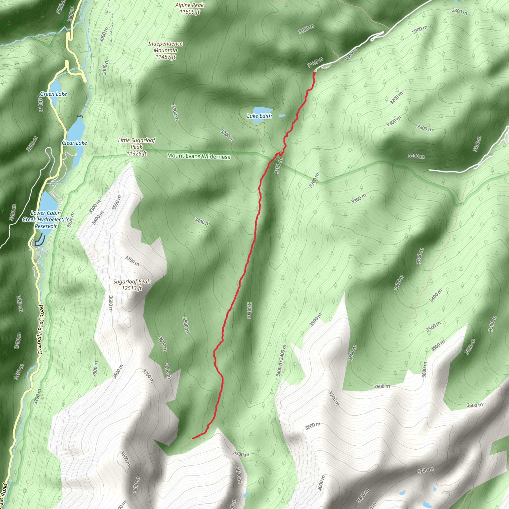 Hells Hole Trail mobile static map