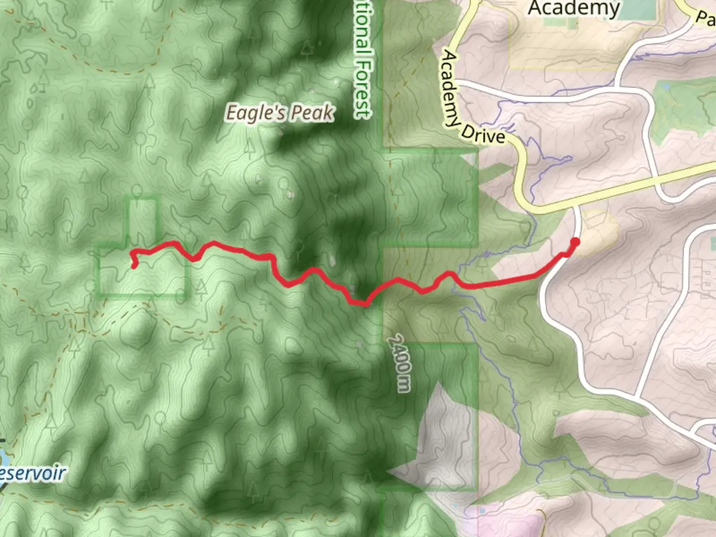 An image depicting the trail Stanley Creek and its surrounding area.