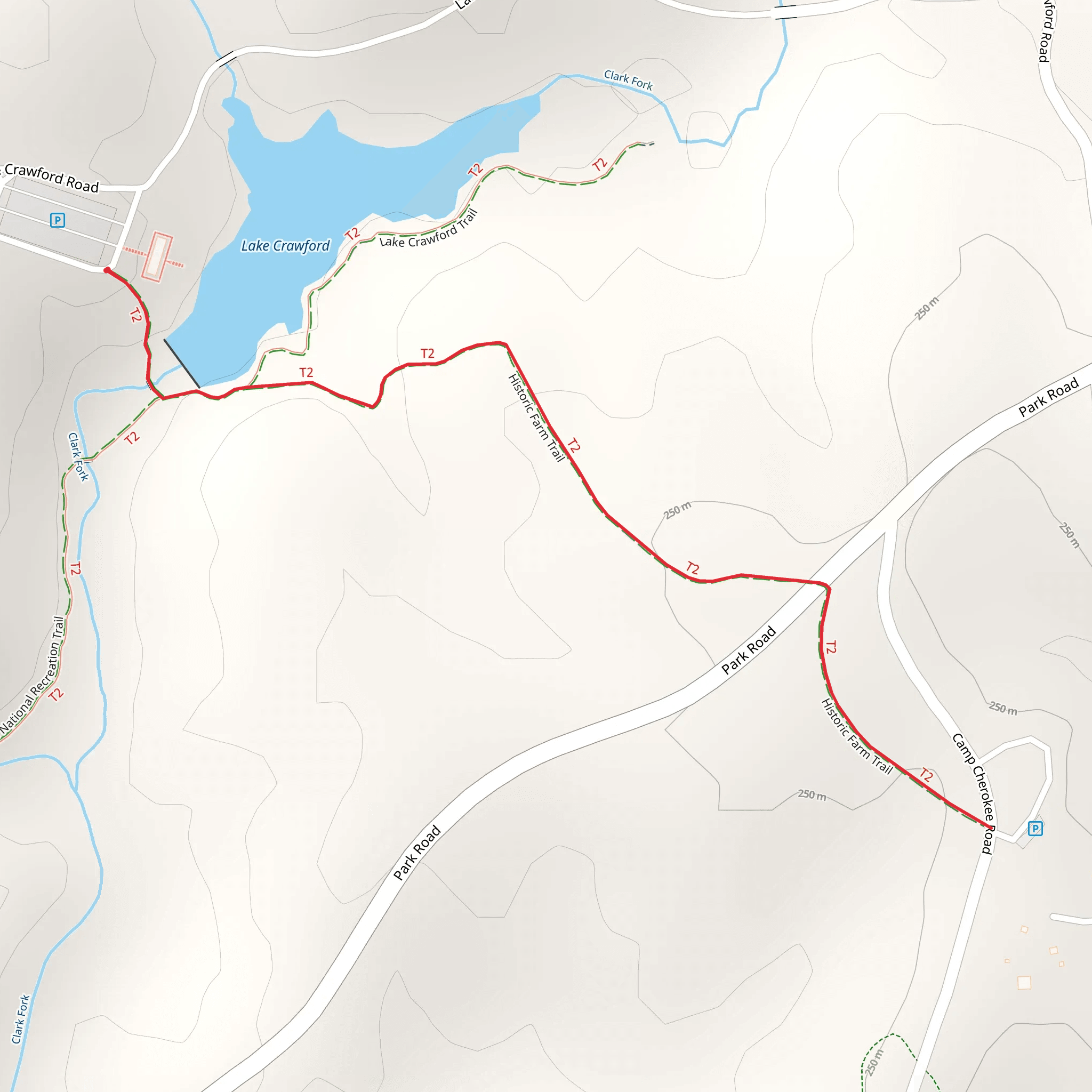 Historic Farm Trail mobile static map