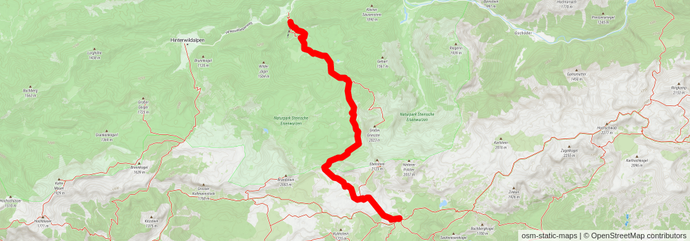 Sonnschienalm von Wildalpen stage 2 Map
