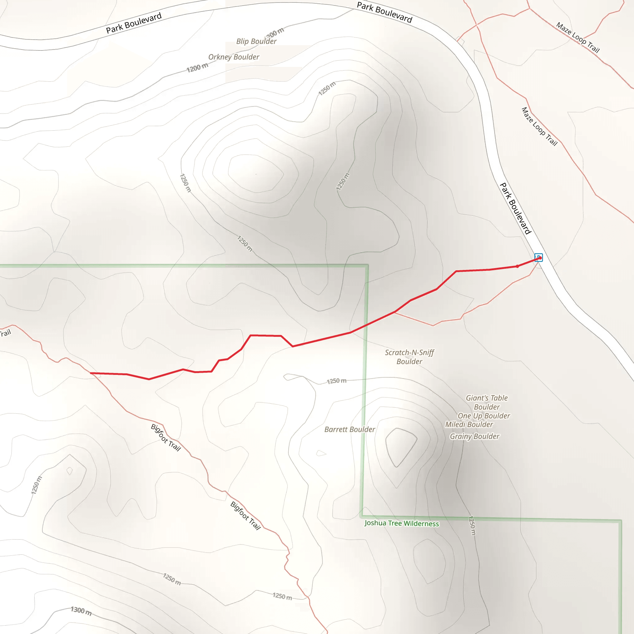 South Side Trail mobile static map
