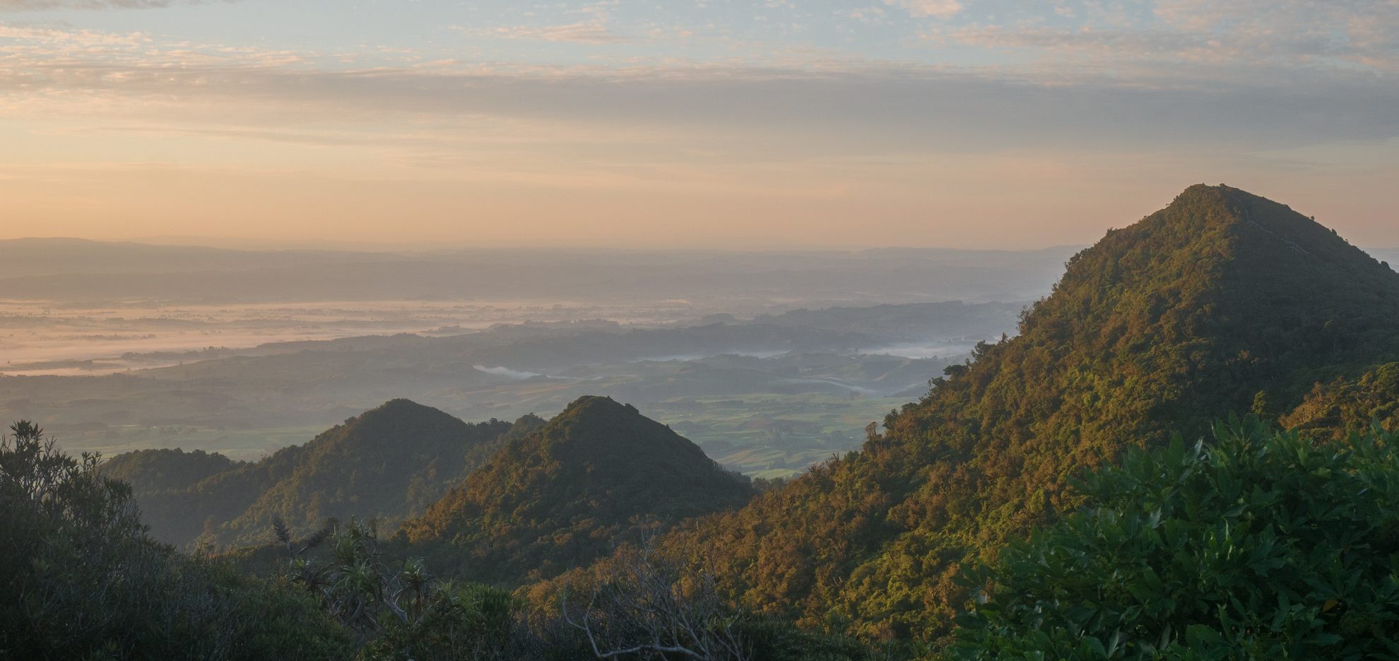 An image depicting the trail Mahaukura Track and its surrounding area.