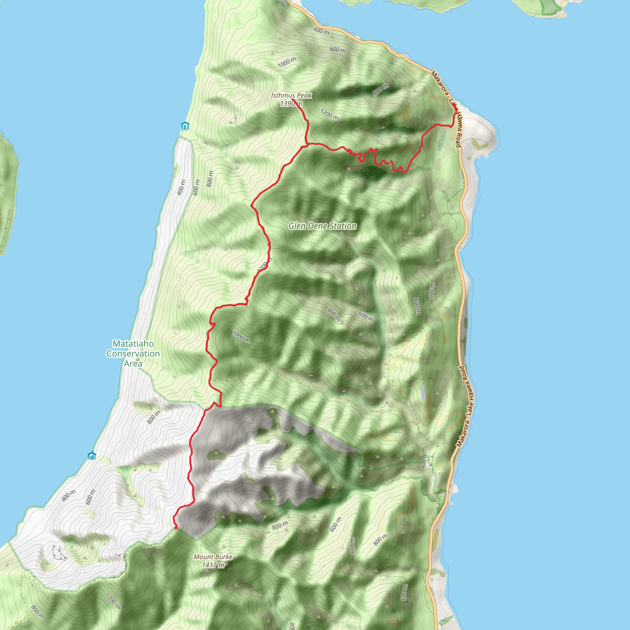 Craig Burn Track mobile static map