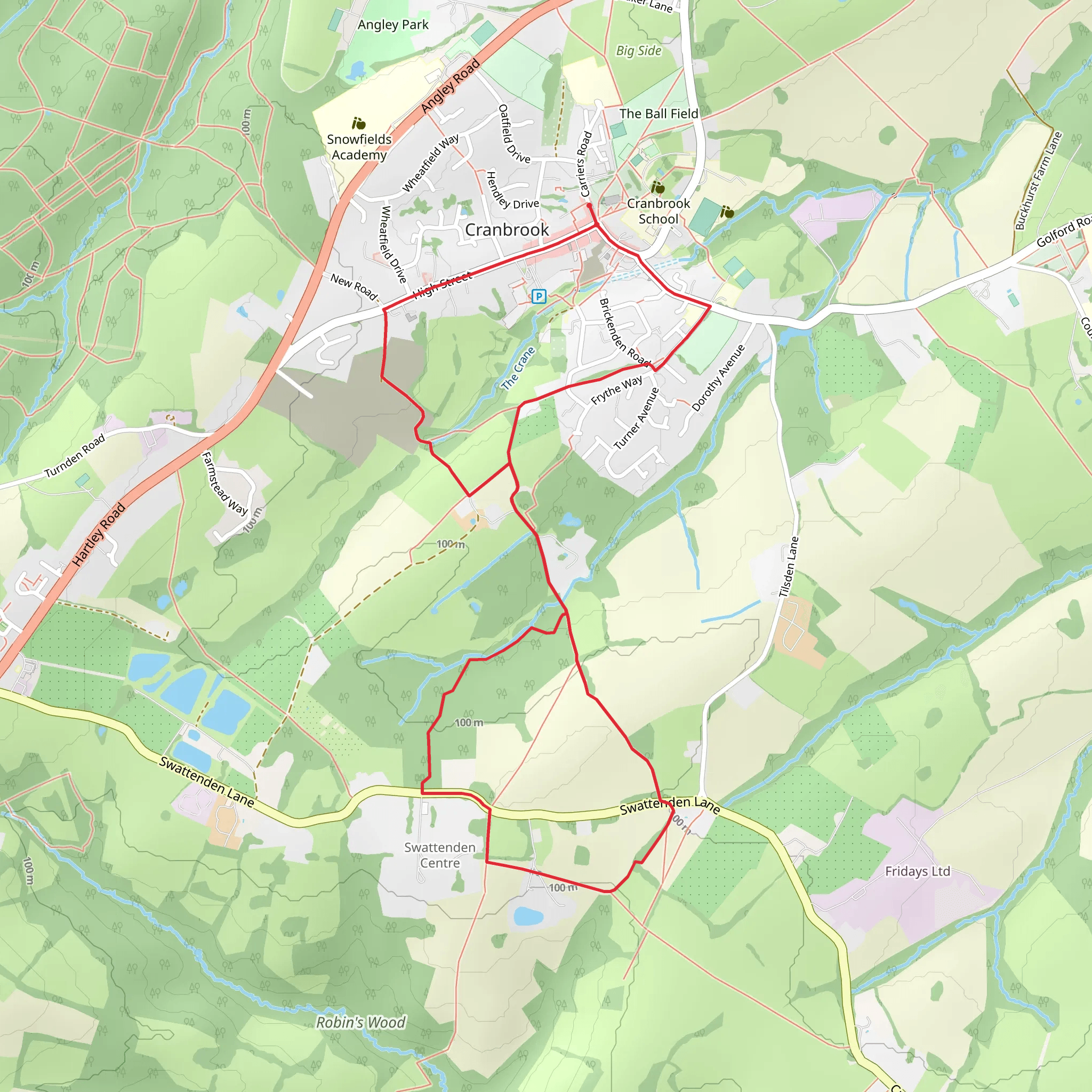 Comfort's Wood Loop mobile static map