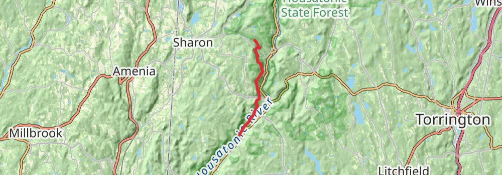 Appalachian Trail Section Hike - Sage Ravine to Pawling stage 3 Map