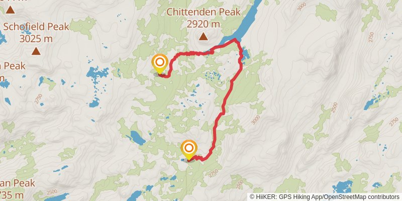 Tahoe To Yosemite Trail alt 4 Map