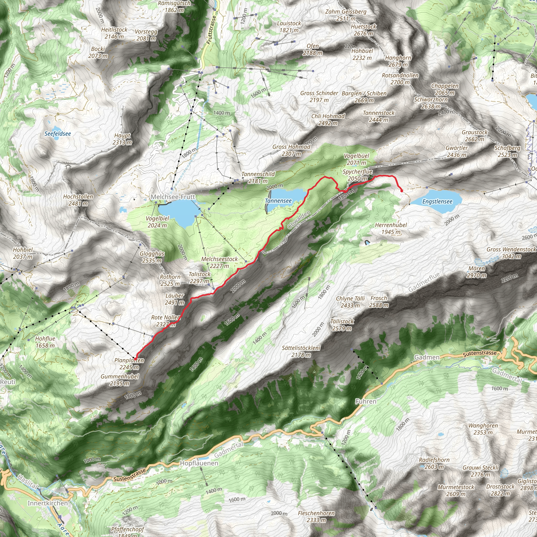 Horizon Trail mobile static map