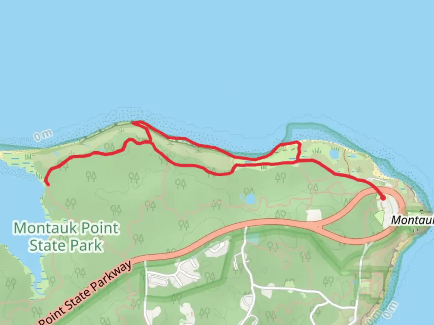 An image depicting the trail Oyster Pond Trail and its surrounding area.