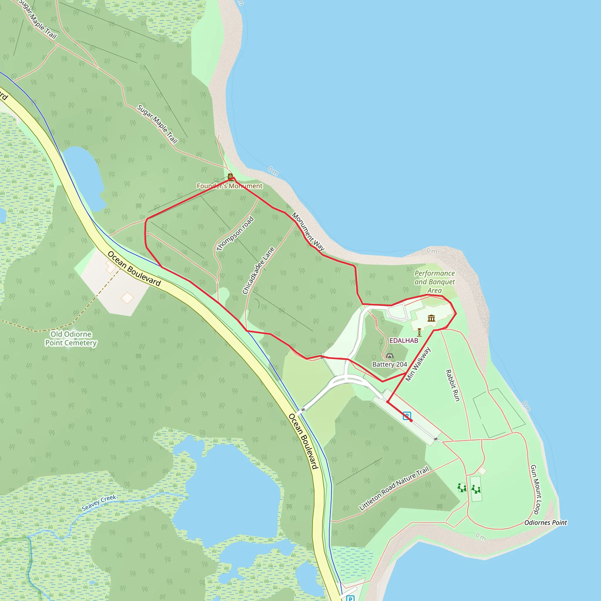 Piscataqua River in Odiorne Point State Park mobile static map