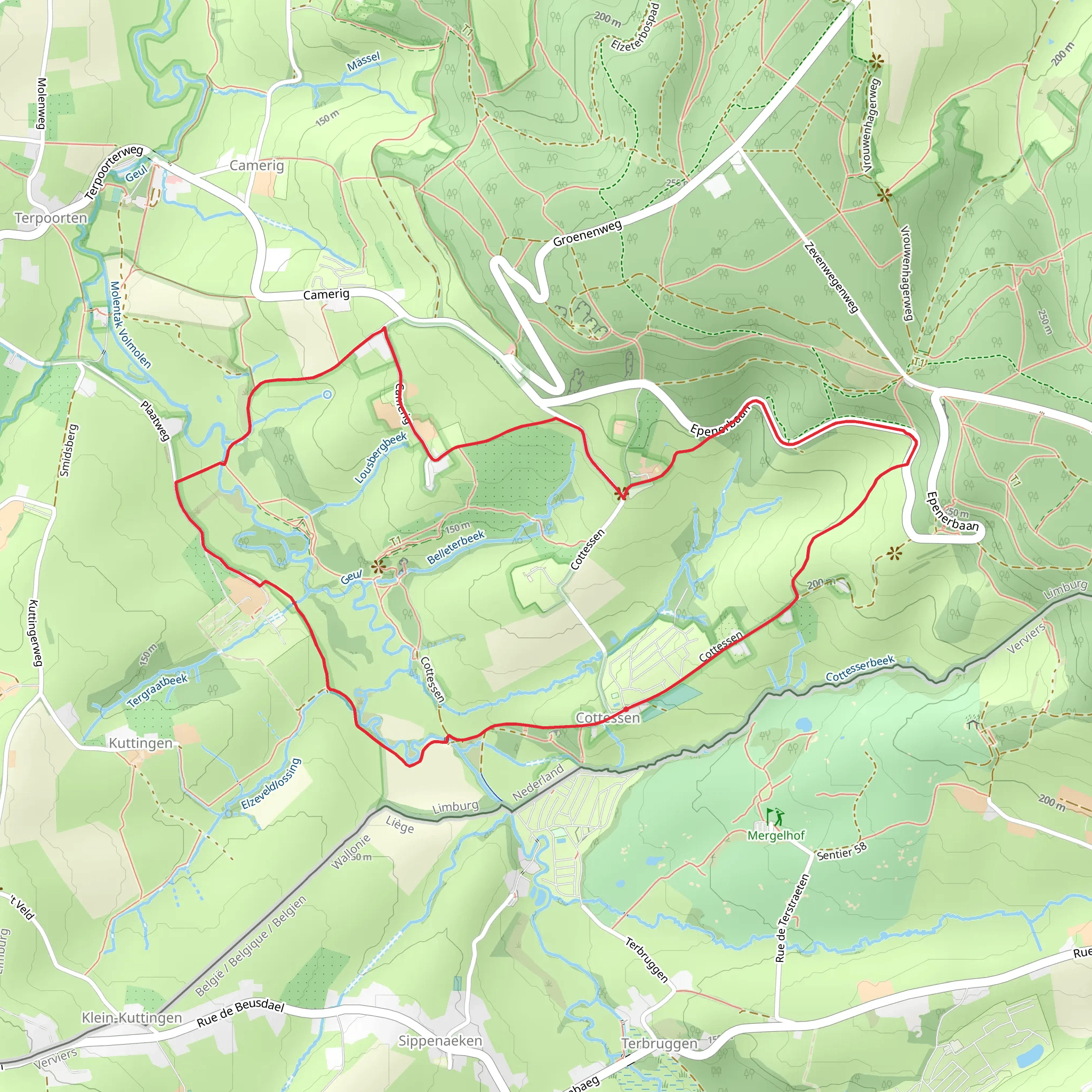 Vernelsbergh and Termoere Loop mobile static map