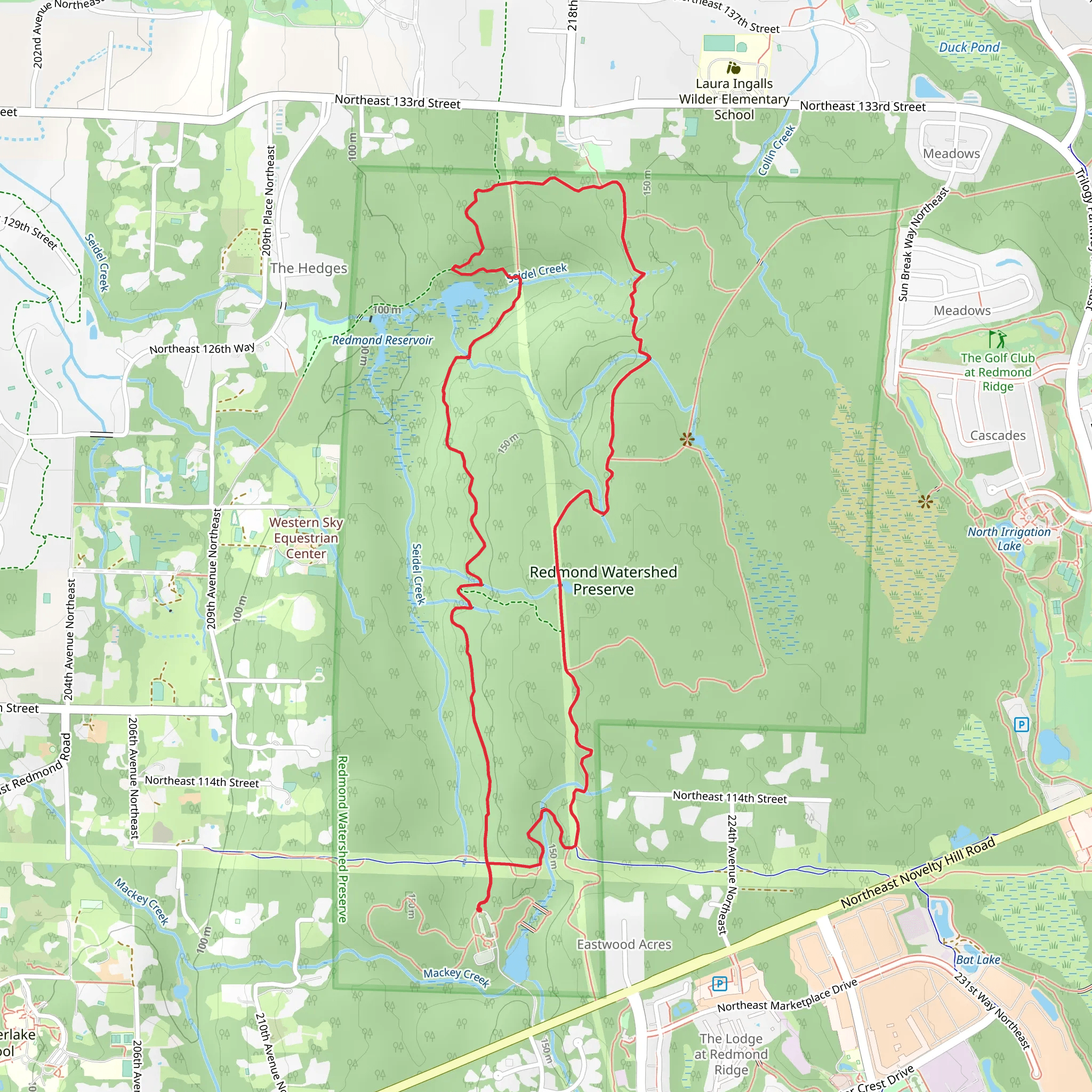 Trillium Trail and Pipeline Regional Trail mobile static map