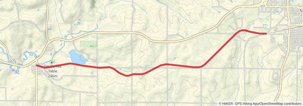 Cheese Country Trail stage 4 Map