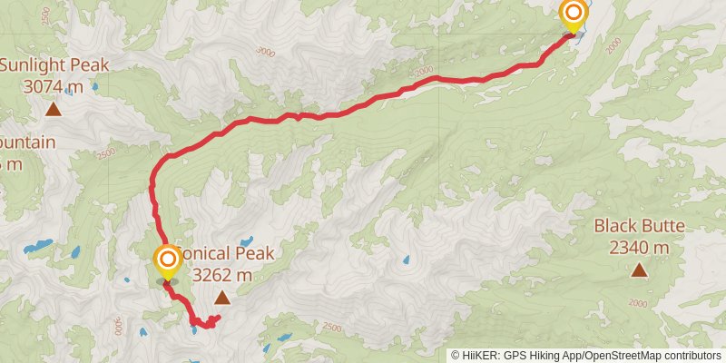 Sweet Grass Trail stage 3 Map