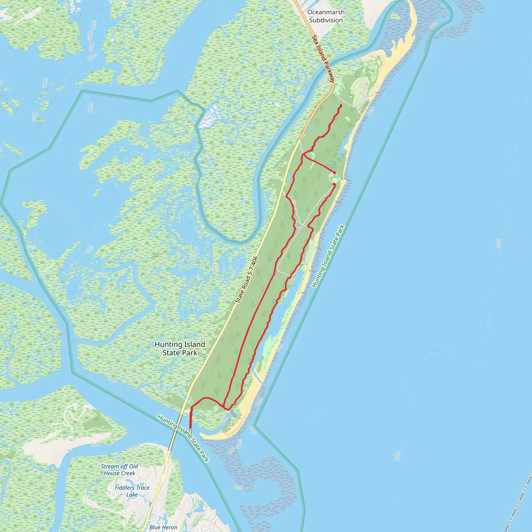 Magnolia Forest - Lagoon Loop Trail mobile static map