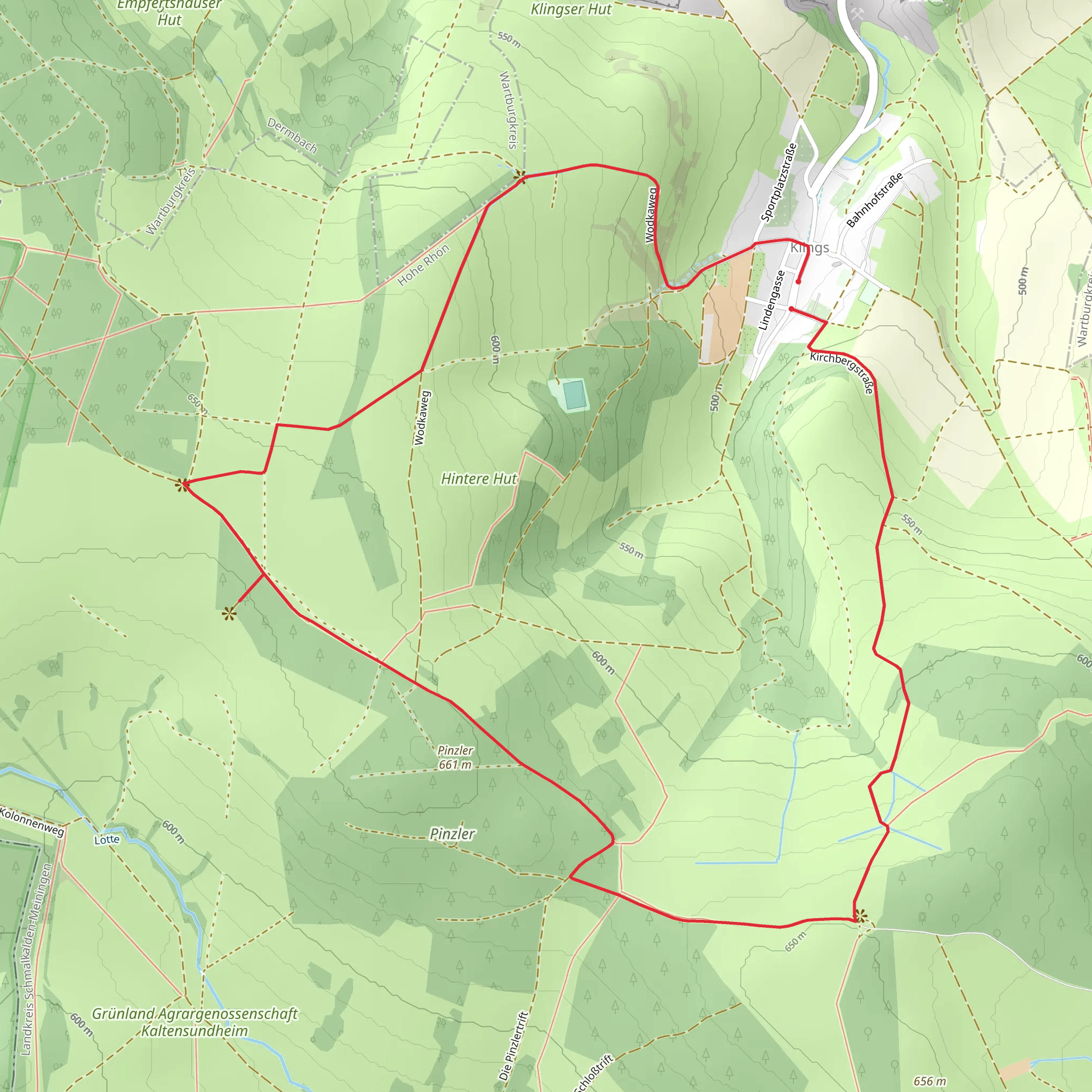 Hochrhoener Loop mobile static map