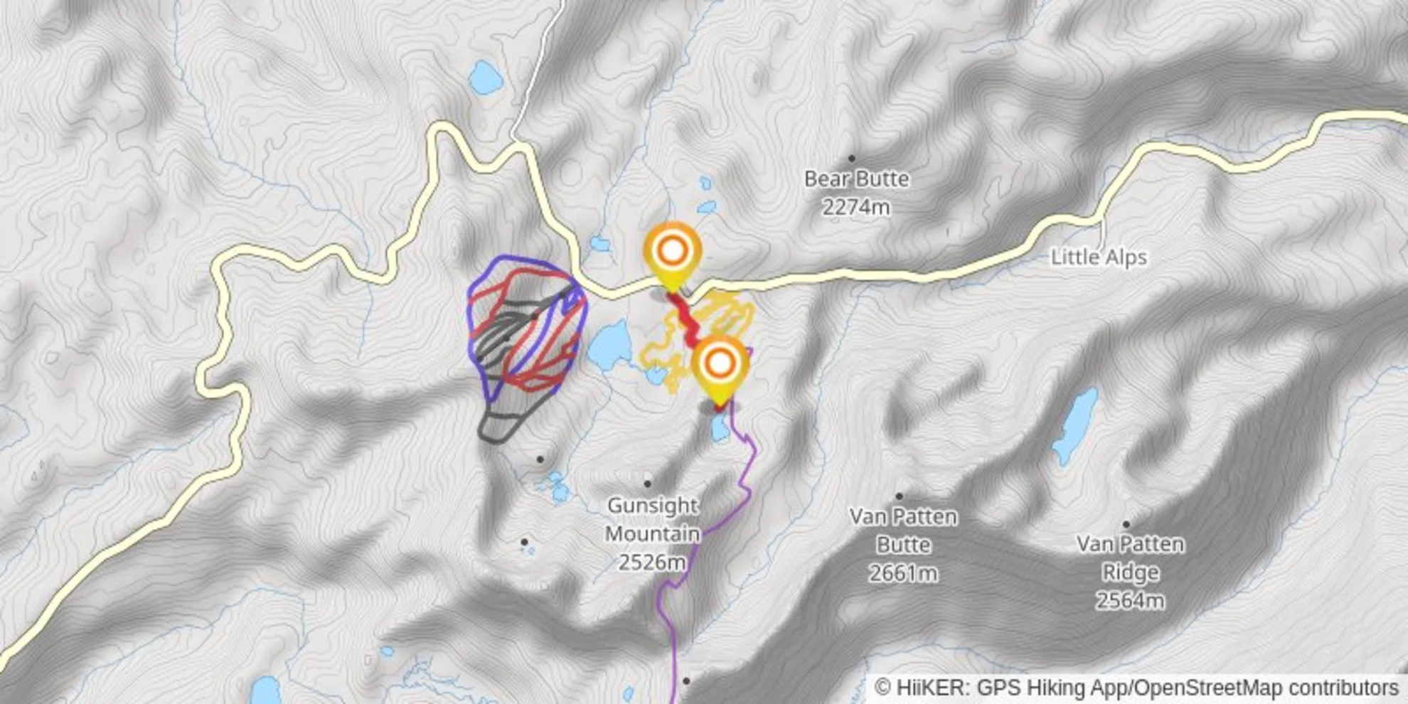 An image depicting the trail Black Lake #1 and its surrounding area.