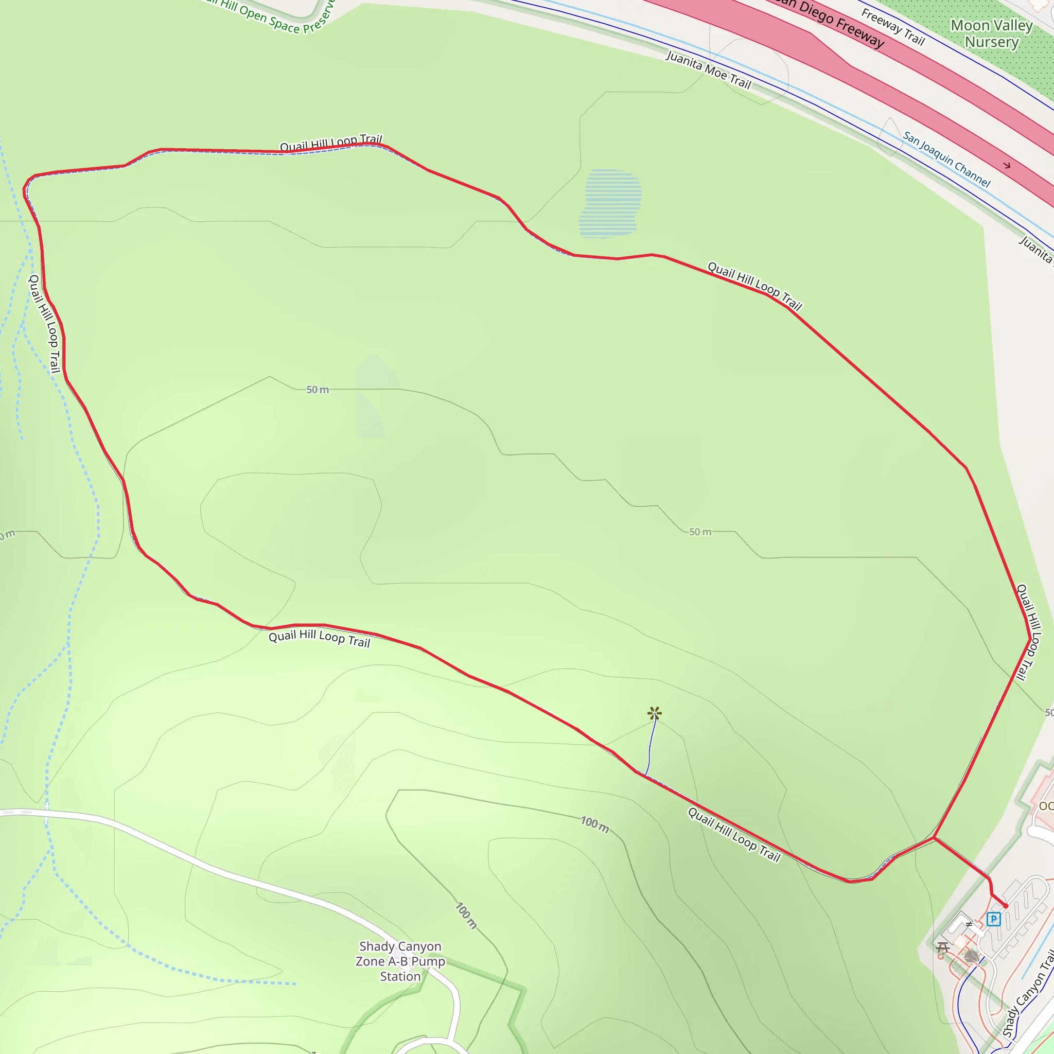 Quail Hill Loop Trail mobile static map