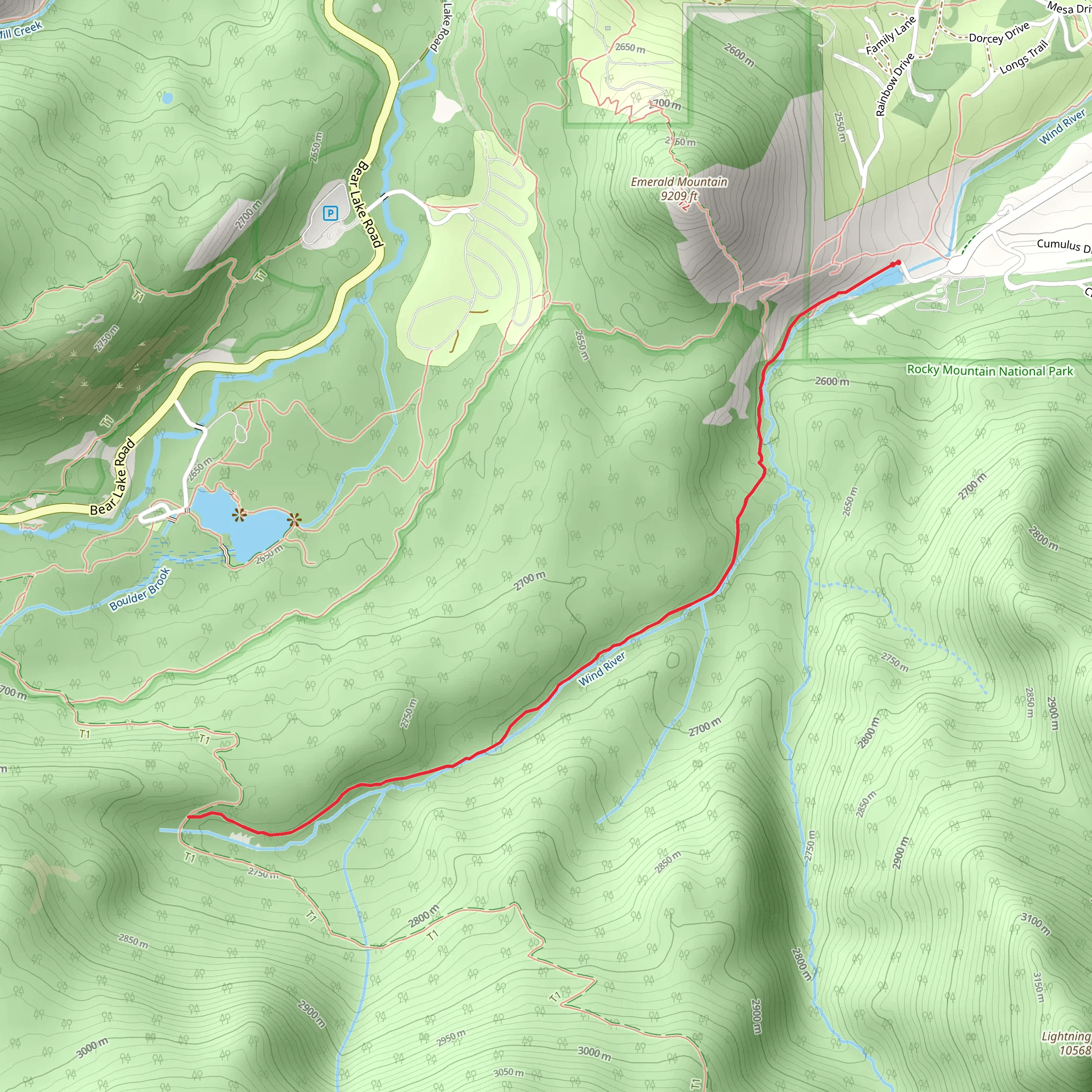 Wild River Trail mobile static map