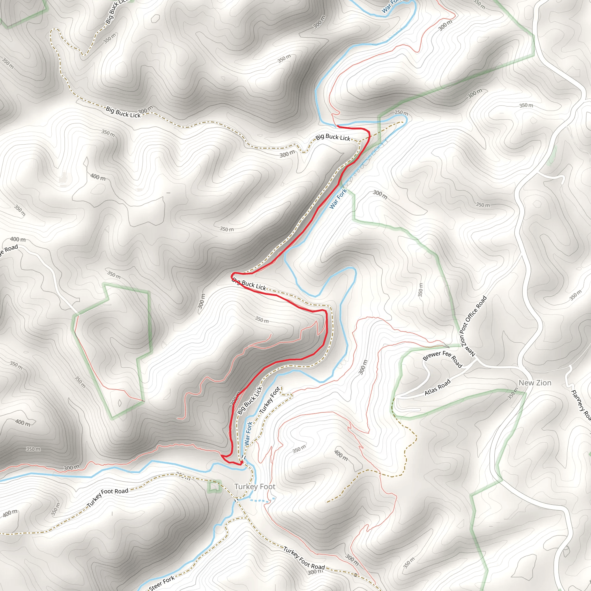 Sheltowee Trace Trail mobile static map