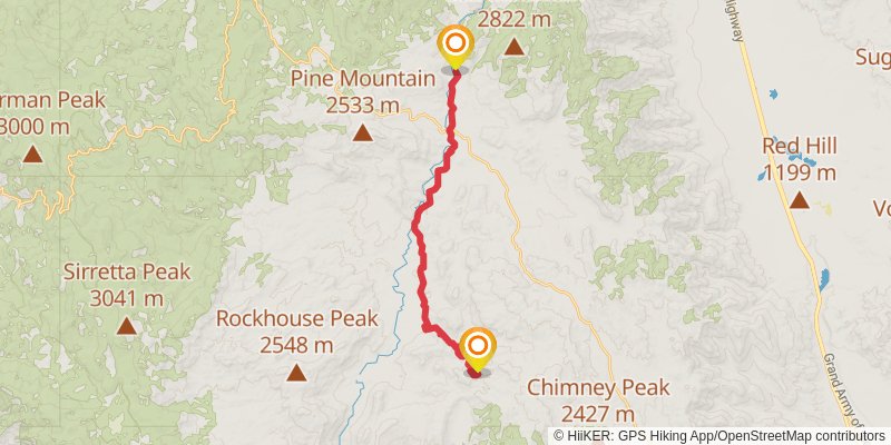 Pacific Crest Trail - Central California stage 5 Map